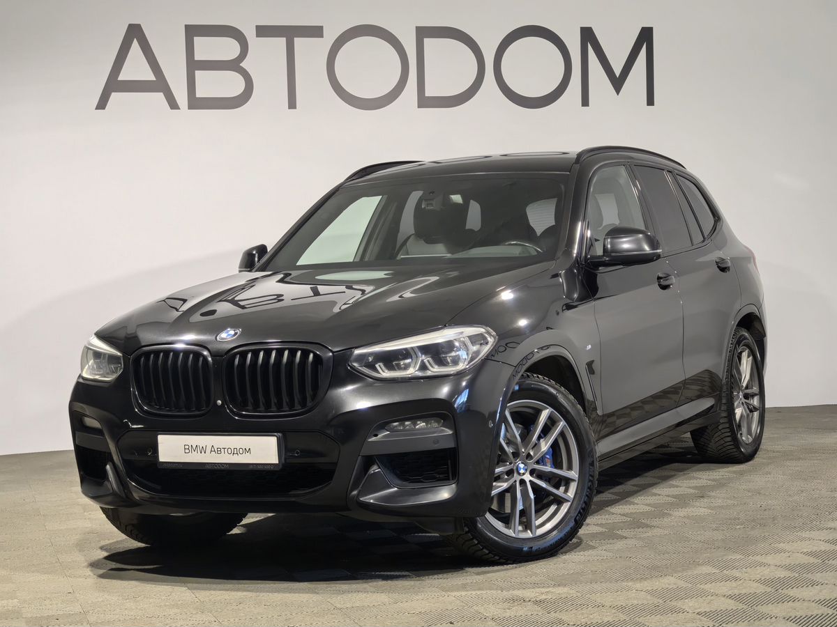 Автомобиль BMW X3 III поколение (G01) 2.0 AT 4WD (249 л.с.) Base Чёрный 2021 с пробегом 108 415 км