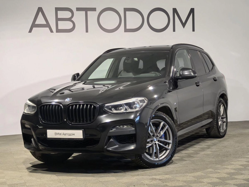 Автомобиль BMW X3 III поколение (G01) 2.0 AT 4WD (249 л.с.) Base Чёрный 2021 с пробегом 108 415 км