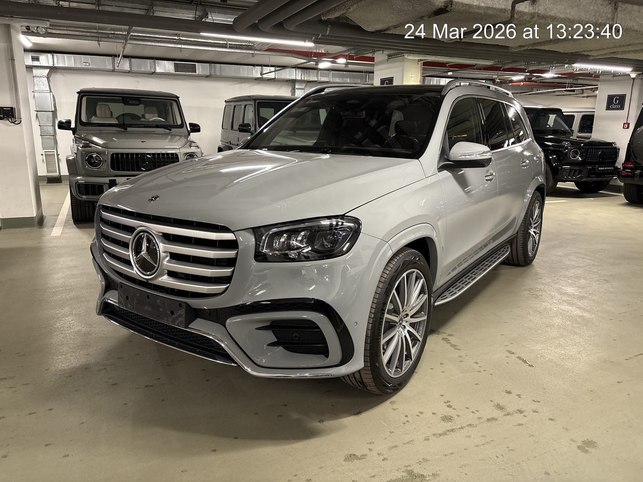 Автомобиль Mercedes-Benz GLS II (X167) [рестайлинг] 450 3.0 AT 4Matic (381 л.с.) Base Серый 2025 
