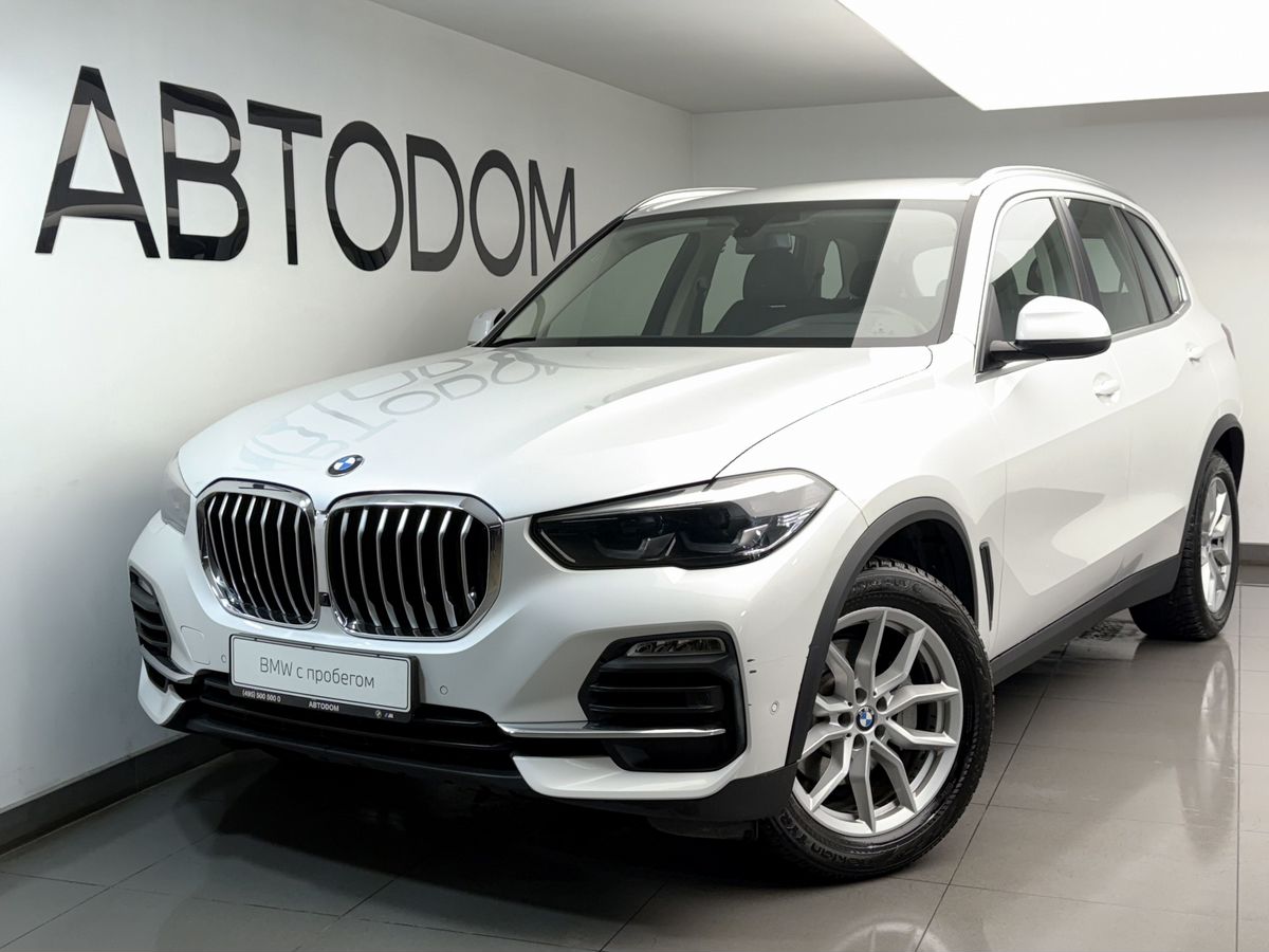 Автомобиль BMW X5 IV поколение (G05) 3.0d AT 4WD (249 л.с.) Business Plus Белый 2021 с пробегом 45 568 км