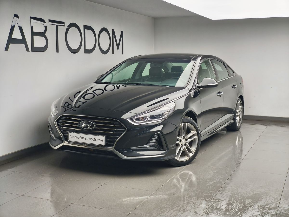 Hyundai Sonata VII (LF) [рестайлинг] 2.4 AT (188 л.с.) Business + High-Tech Чёрный 2019 с пробегом 138 258 км