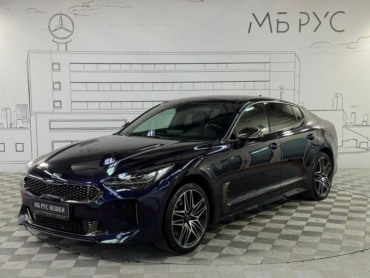 Kia Stinger I [рестайлинг] 2.0 AT 4WD (247 л.с.) GT Line Синий 2021 с пробегом 39 000 км