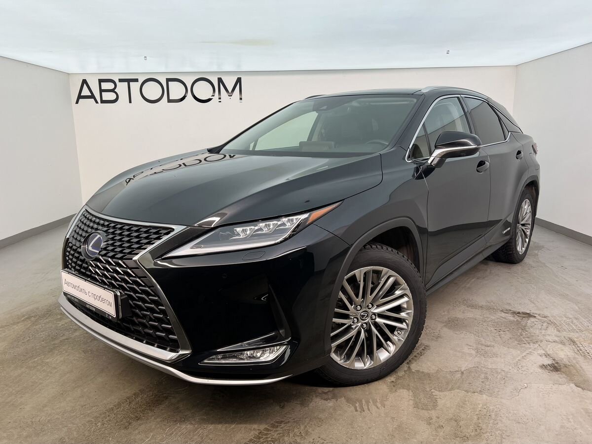 Автомобиль Lexus RX IV [рестайлинг] 3.5hyb CVT 4WD (263 л.с.) Executive Чёрный 2021 с пробегом 44 495 км