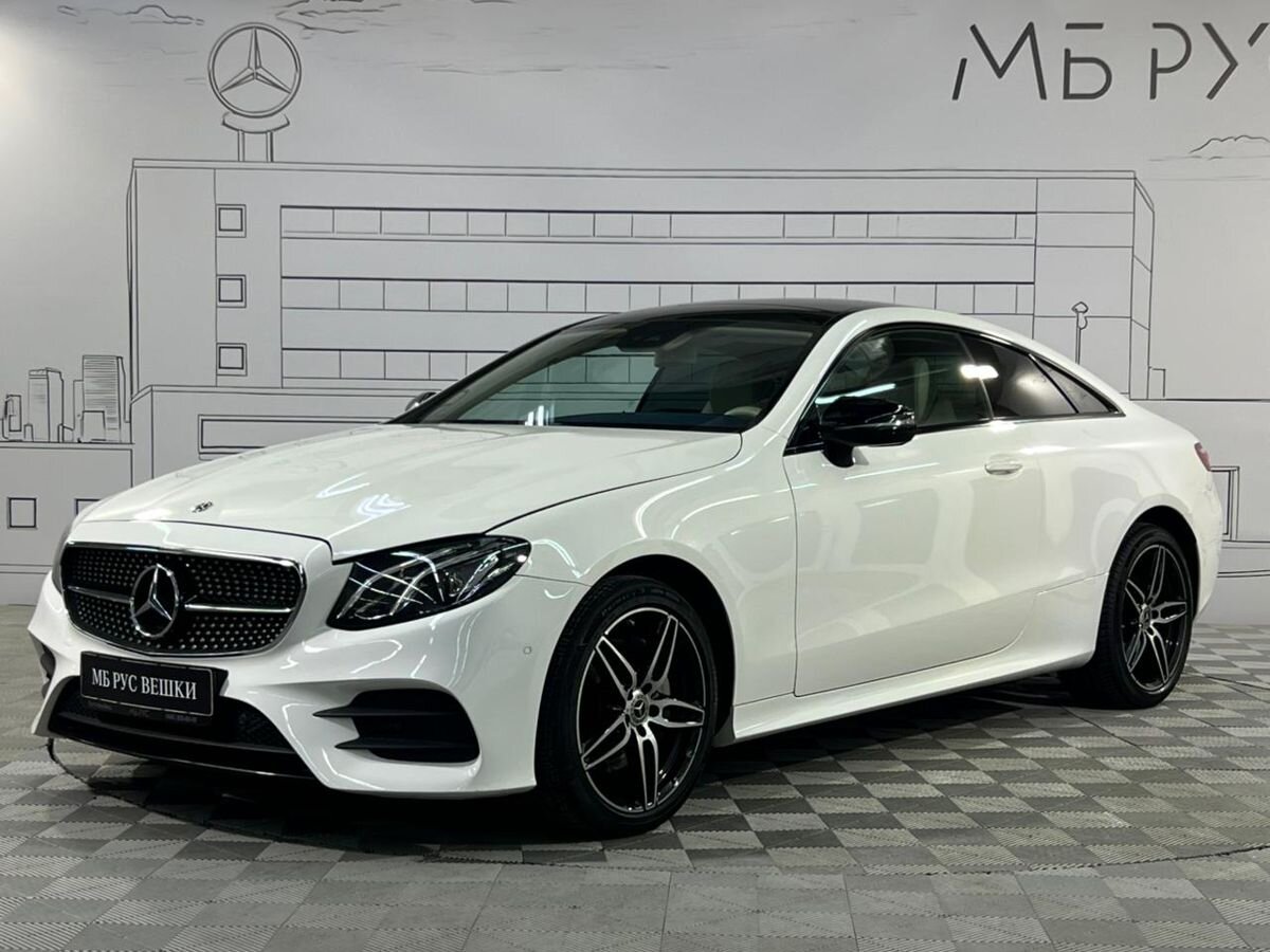 Автомобиль Mercedes-Benz E-Класс V (W213/S213/C238) [рестайлинг] 200 2.0 AT 4Matic (197 л.с.) Sport Белый 2020 с пробегом 55 595 км