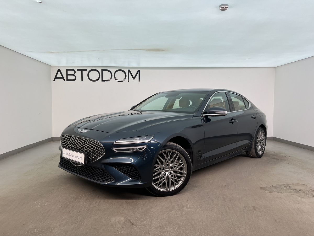 Genesis G70 I [рестайлинг] 2.0 AT 4WD (197 л.с.) Elegance Синий 2022 с пробегом 113 097 км