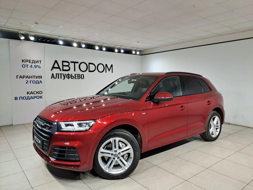 Audi Q5 II поколение (FY) 2.0 AMT 4WD (249 л.с.) Sport Красный 2019 с пробегом 90 895 км