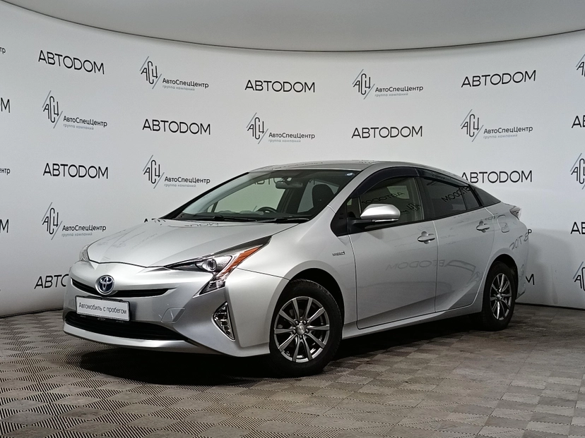 Автомобиль Toyota Prius IV поколение (XW50) 1.8hyb CVT (98 л.с.) Люкс Серый 2016 с пробегом 131 419 км