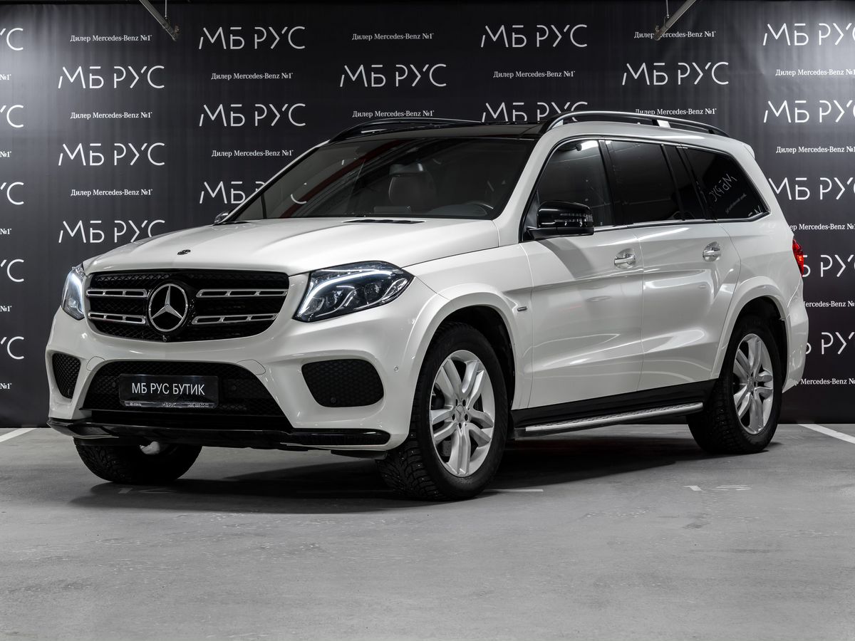 Автомобиль Mercedes-Benz GLS I поколение (X166) 350 3.0d AT 4Matic (249 л.с.) Особая серия Белый 2018 с пробегом 47 000 км