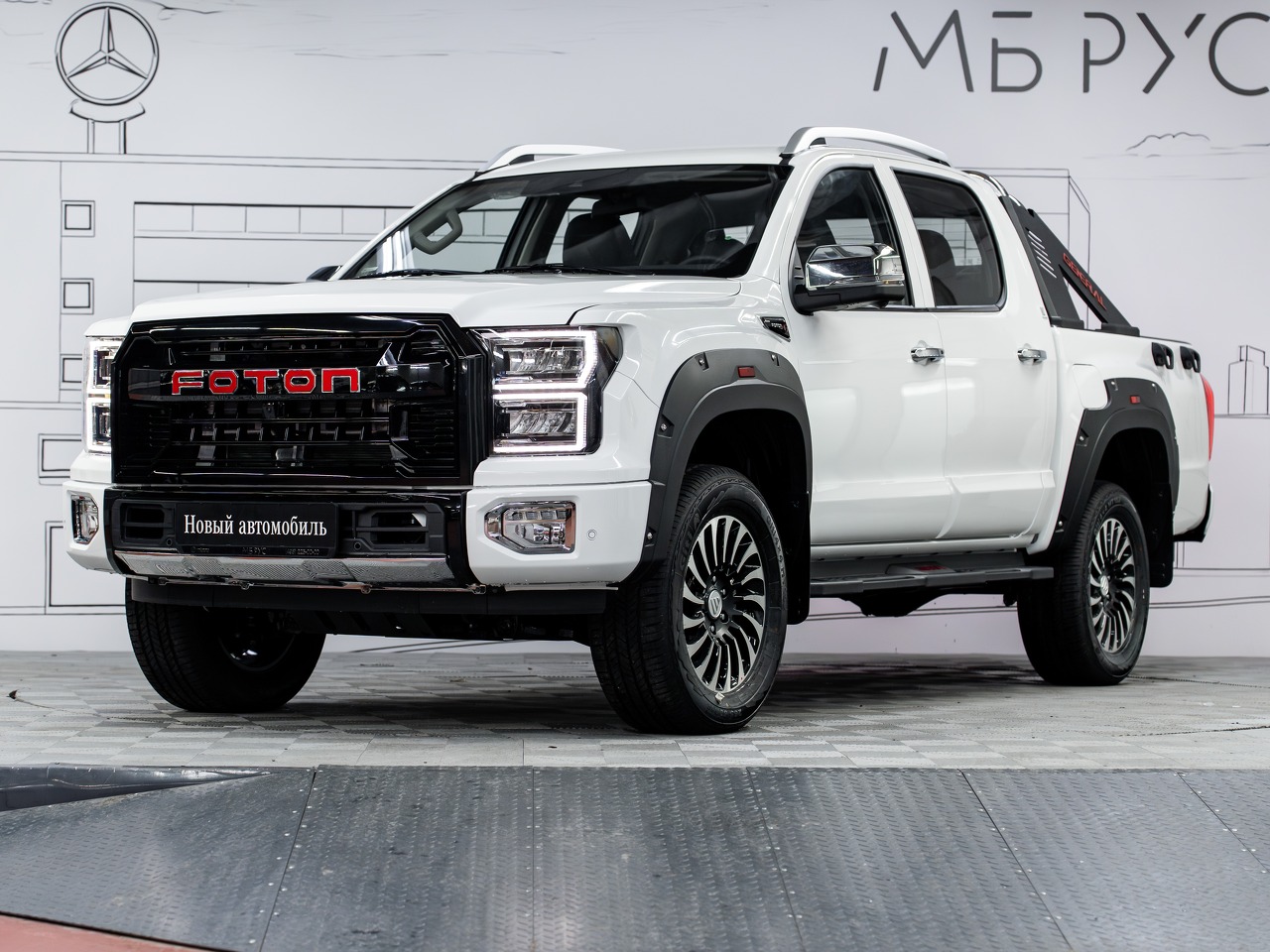 Автомобиль Foton Tunland G9 I поколение 2.0d AT 4WD (163 л.с.) Premium Белый 2025 