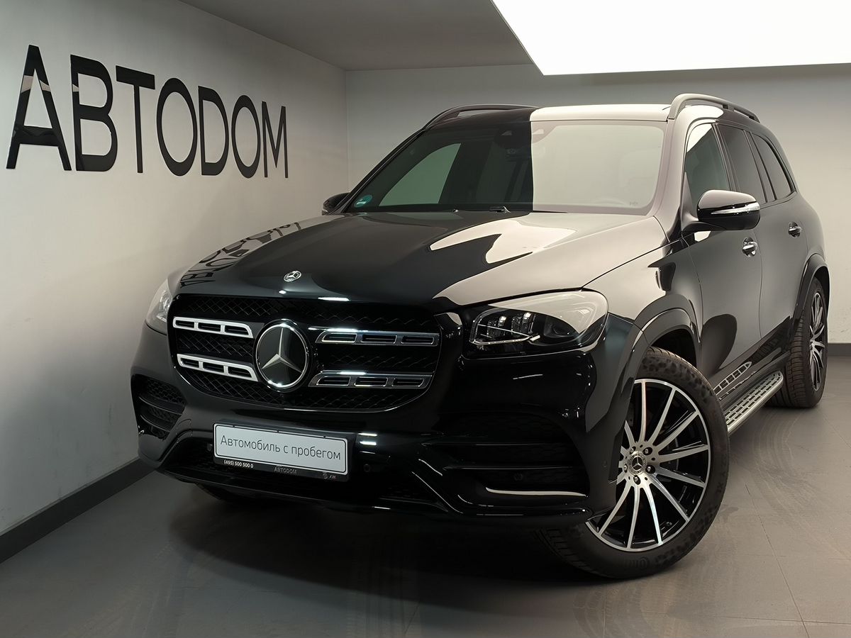 Автомобиль Mercedes-Benz GLS II поколение (X167) 450 3.0 AT 4Matic (367 л.с.) Premium Plus Чёрный 2024 с пробегом 4 000 км