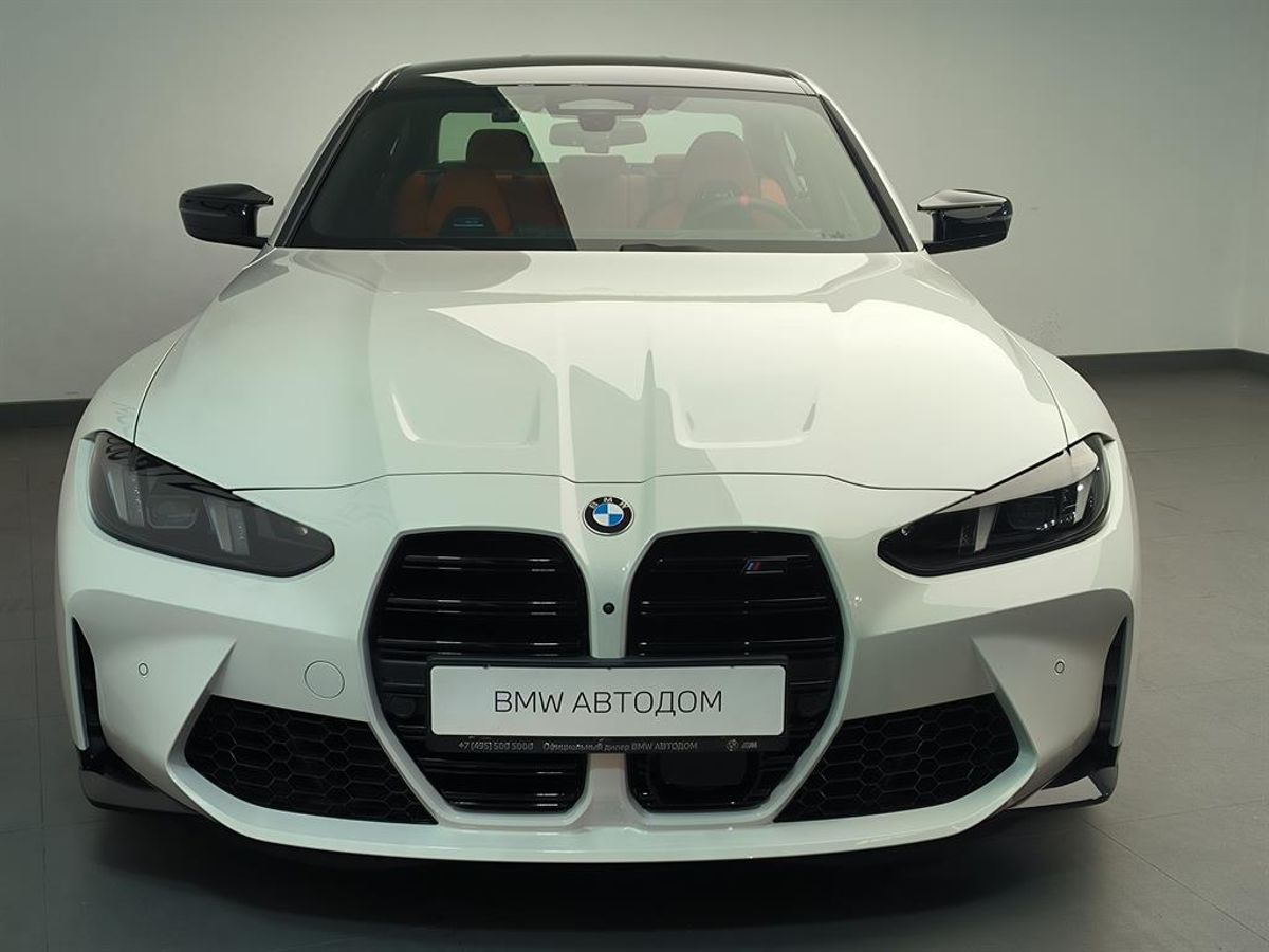 Автомобиль BMW M3 VI (G80) [рестайлинг] 3.0 AT 4WD (530 л.с.) Competition Белый 2024 с пробегом 6 205 км