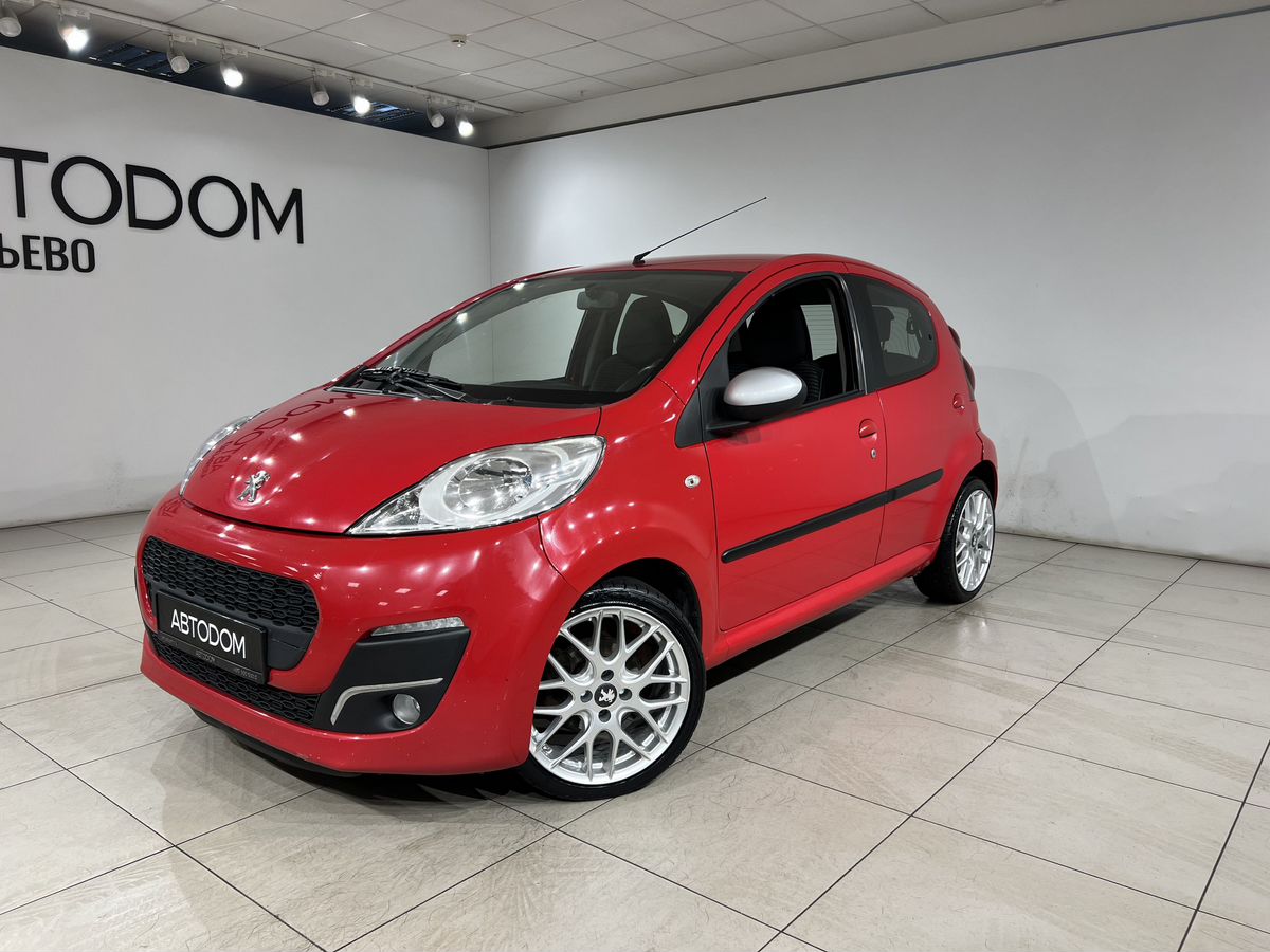 Peugeot 107 I [2-й рестайлинг] 1.0 AMT (68 л.с.) Active Красный 2012 с пробегом 141 000 км