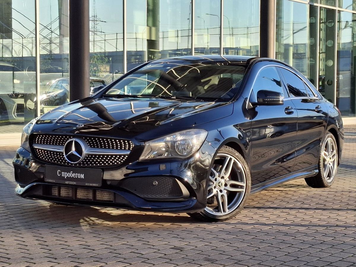 Mercedes-Benz CLA I (C117/X117) [рестайлинг] 250 2.0 AMT 4Matic (211 л.с.) Sport Чёрный 2017 с пробегом 104 000 км