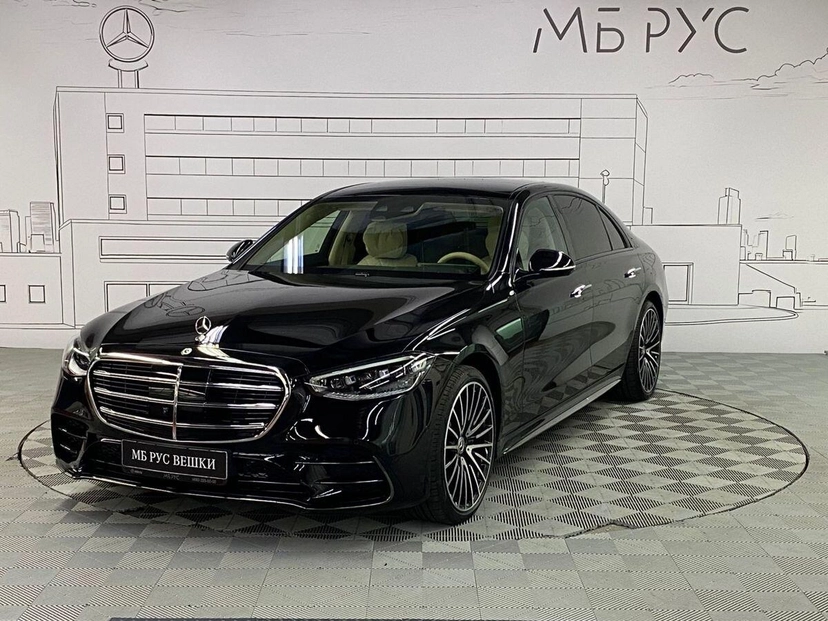 Автомобиль Mercedes-Benz S-Класс VII поколение (W223) 3.0d AT 4Matic (367 л.с.) Base Чёрный 2024 с пробегом 30 км