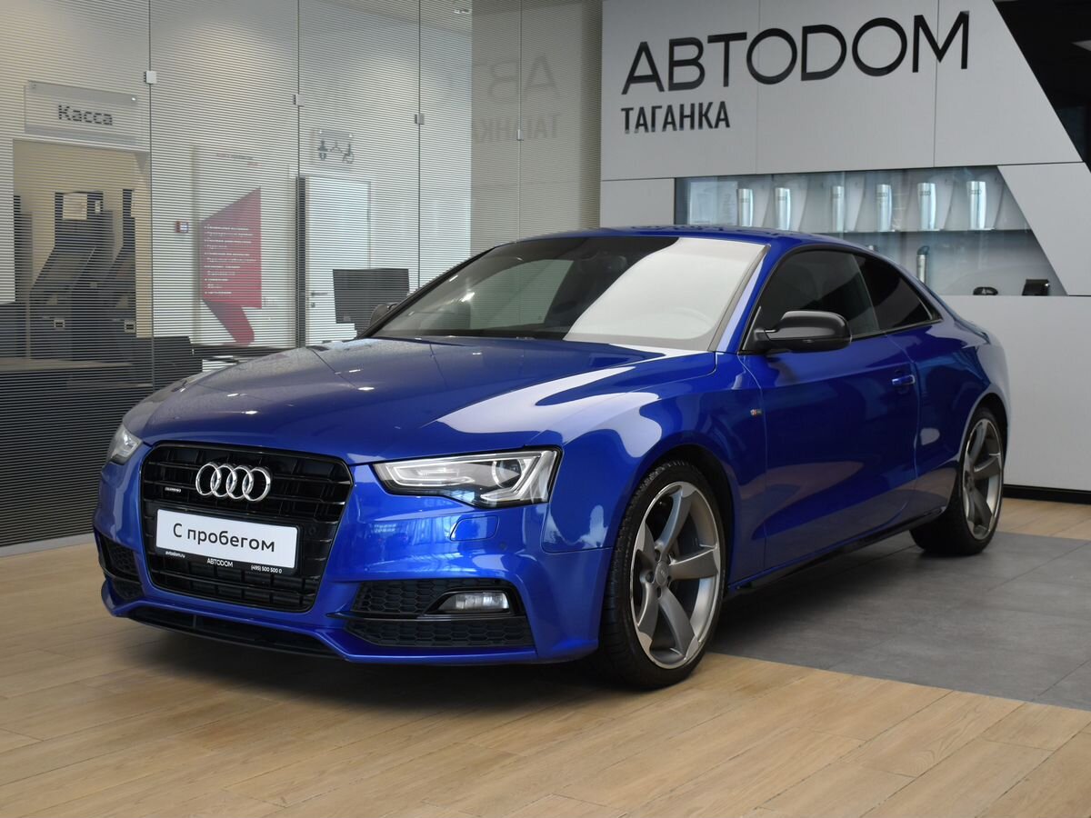 Audi A5 I (8T) [рестайлинг] 2.0 4WD AMT (230 л.с.) Sport Синий 2016 с пробегом 110 393 км