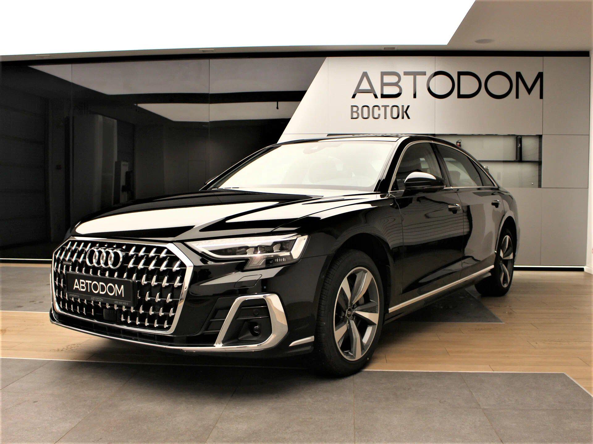 Автомобиль Audi A8 IV (D5) [рестайлинг] 3.0 AT 4WD (340 л.с.) 55 TFSI quattro tiptronic Чёрный 2025 