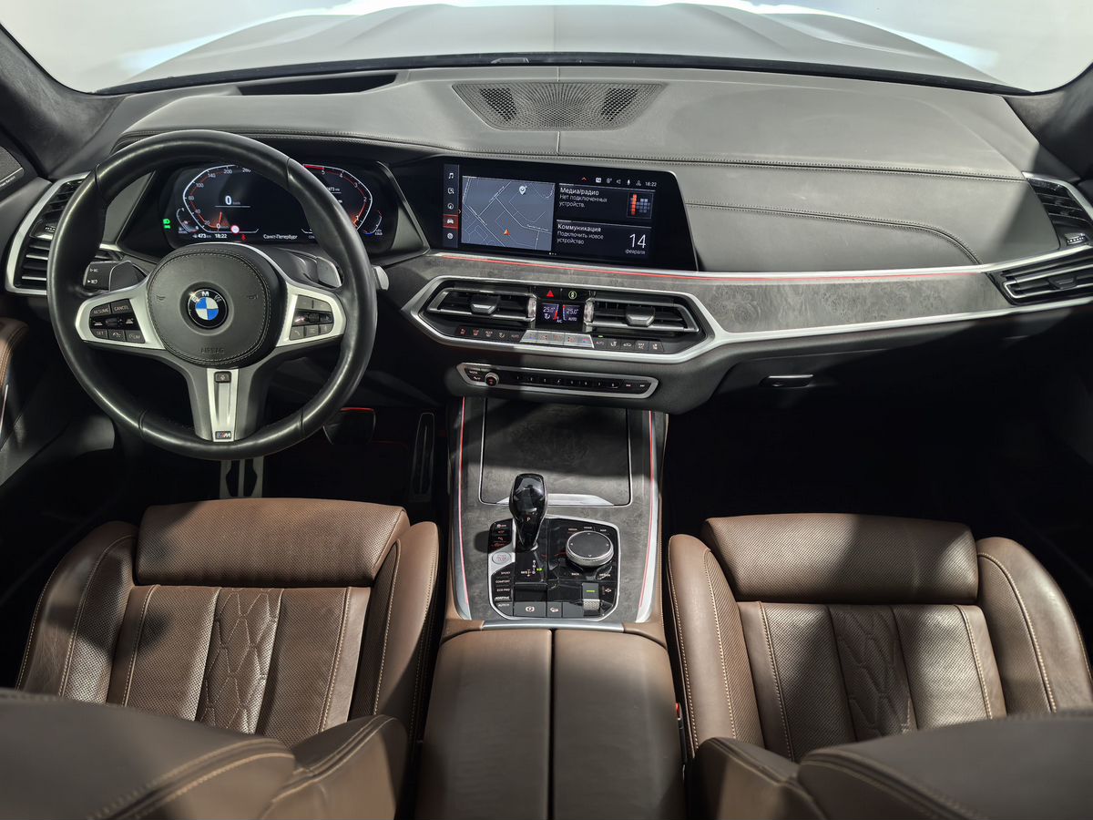 Автомобиль BMW X7 I поколение (G07) 3.0d AT 4WD (249 л.с.) M Sport Pro Чёрный 2021 с пробегом 66 347 км