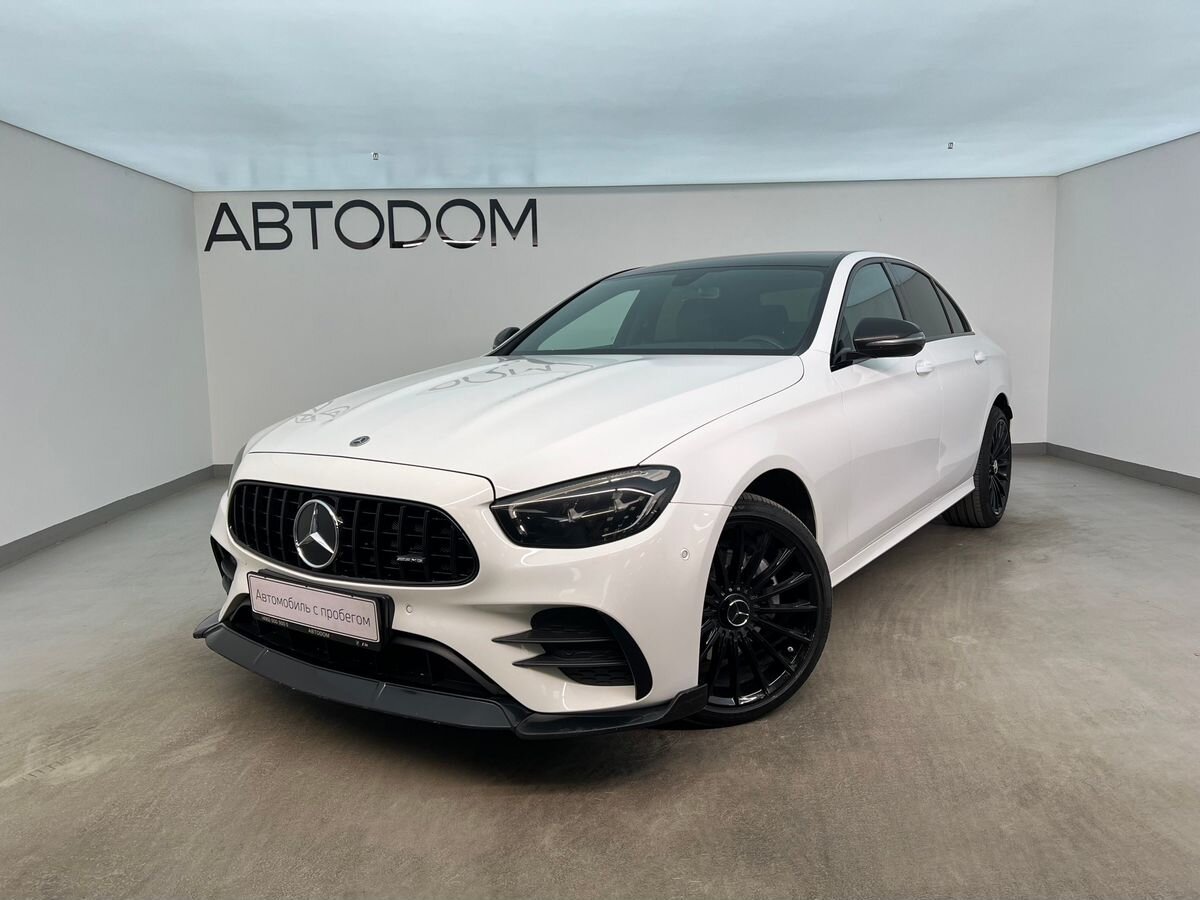 Автомобиль Mercedes-Benz E-Класс V (W213/S213/C238) [рестайлинг] 220 2.0d AT 4Matic (194 л.с.) Sport Белый 2021 с пробегом 76 862 км