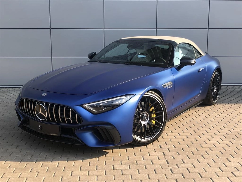 Автомобиль Mercedes-Benz SL VII поколение (R232) SL 63 AMG 4.0 AT 4Matic (585 л.с.) AMG Синий 2022