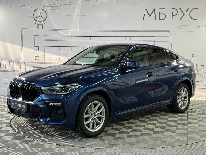 Автомобиль BMW X6 III поколение (G06) 3.0d AT 4WD (249 л.с.) M Sport Plus Синий 2020 с пробегом 90 325 км
