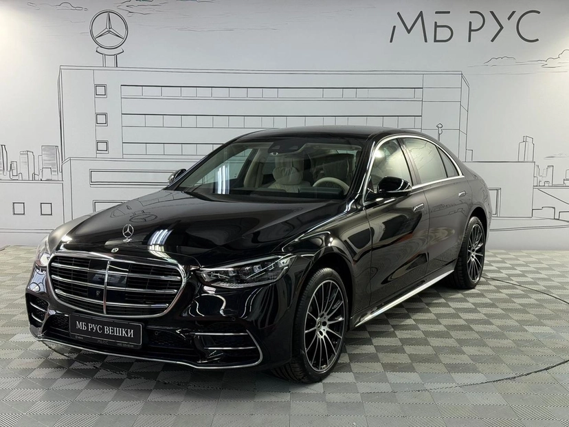 Автомобиль Mercedes-Benz S-Класс VII поколение (W223) 3.0d AT 4Matic (367 л.с.) Base Чёрный 2021