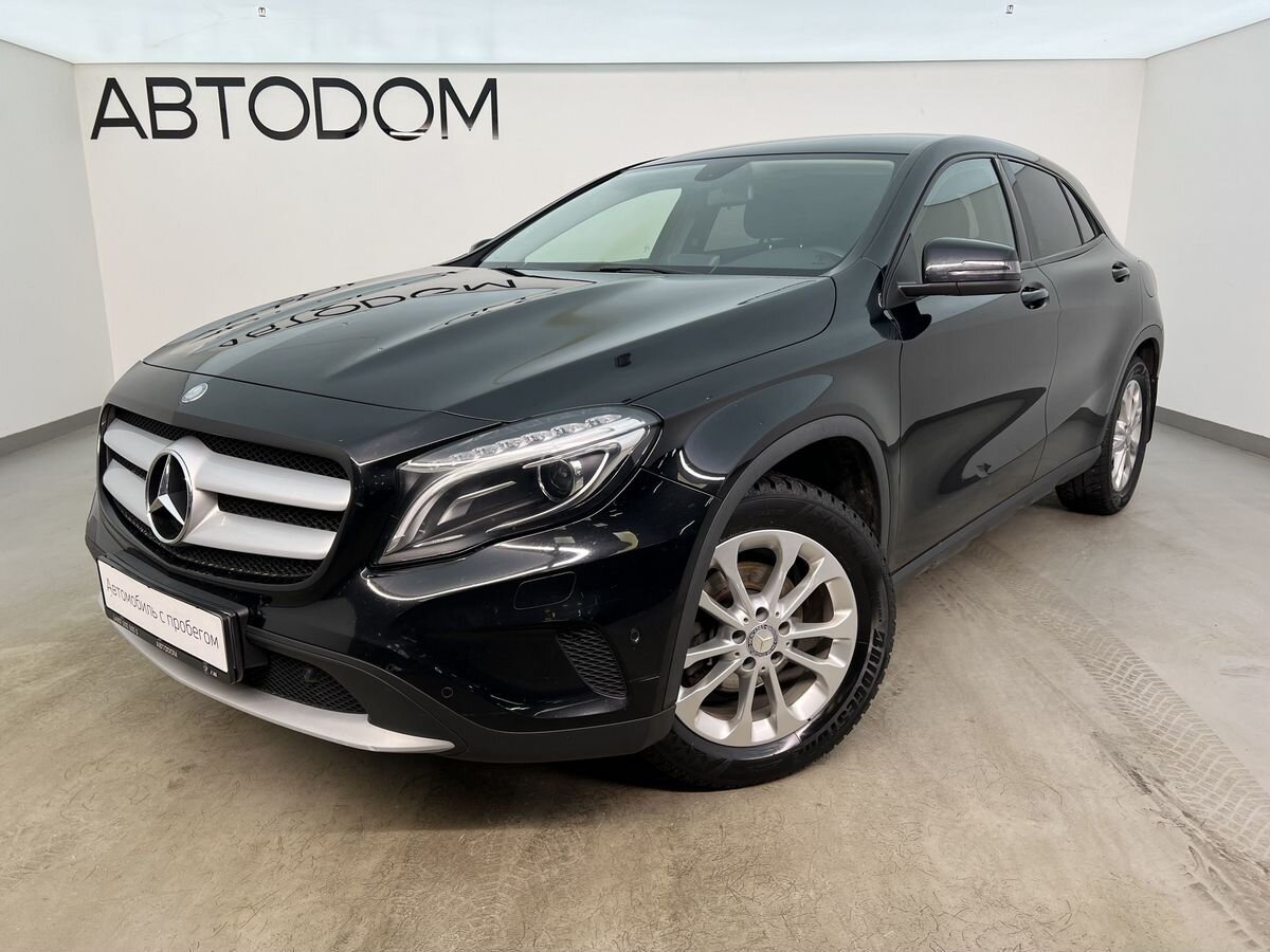 Автомобиль Mercedes-Benz GLA I поколение (X156) 200 2.1d AMT (136 л.с.) Base Чёрный 2014 с пробегом 96 600 км
