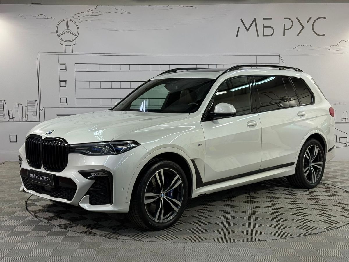 BMW X7 I поколение (G07) 3.0d AT 4WD (249 л.с.) Pure Excellence Белый 2020 с пробегом 126 177 км