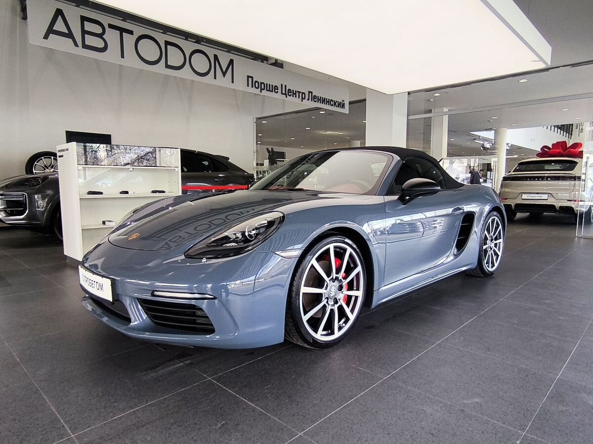 Автомобиль Porsche Boxster IV поколение (982) S 2.5 AMT (350 л.с.) Base Серый 2016 с пробегом 43 458 км