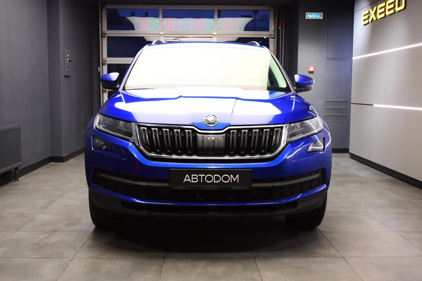 Автомобиль Skoda Kodiaq I поколение 1.4 AMT 4WD (150 л.с.) Base Синий 2019 с пробегом 72 388 км