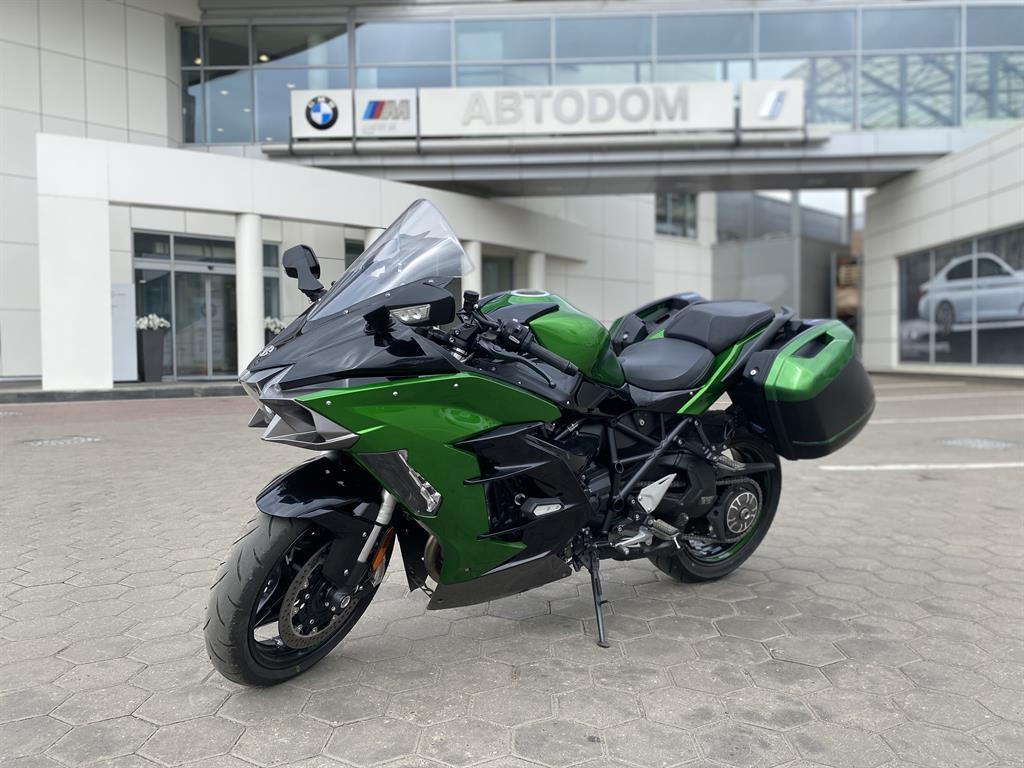 Мотоцикл Kawasaki Ninja H2 SX SE I поколение Ninja H2 SX SE Base Зеленый 2020 с пробегом 3178 км