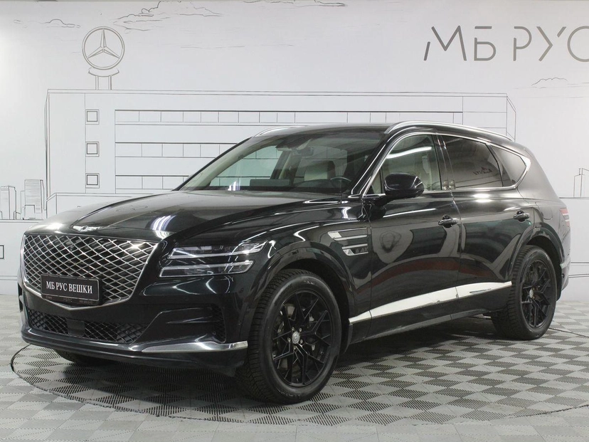 Автомобиль Genesis GV80 I поколение 3.0d AT 4WD (249 л.с.) Premium Чёрный 2021 с пробегом 121 000 км