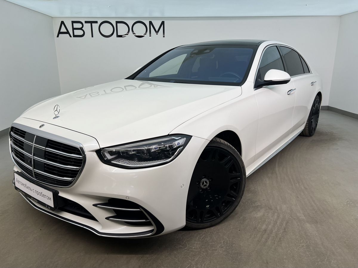 Mercedes-Benz S-Класс VII поколение (W223) 500 3.0 AT 4Matic (449 л.с.) Base Белый 2021 с пробегом 74 660 км