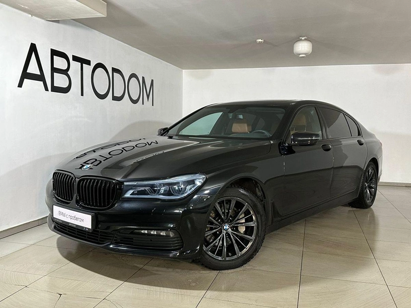 Автомобиль BMW 7 серии VI поколение (G11/G12) 730L 3.0d AT 4WD (249 л.с.) Exclusive Чёрный 2018 с пробегом 73 500 км