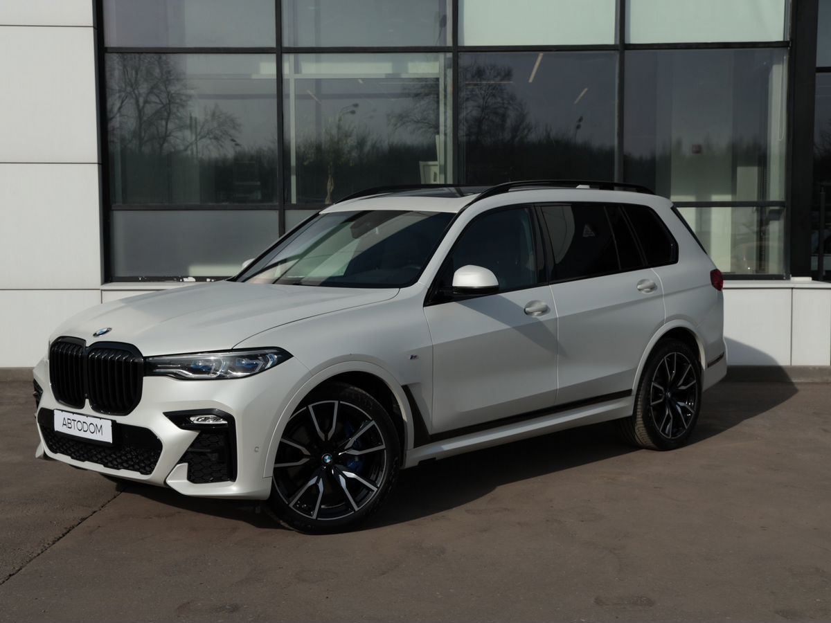 Автомобиль BMW X7 I поколение (G07) 3.0d AT 4WD (249 л.с.) M Sport Plus Белый 2020 с пробегом 49 787 км