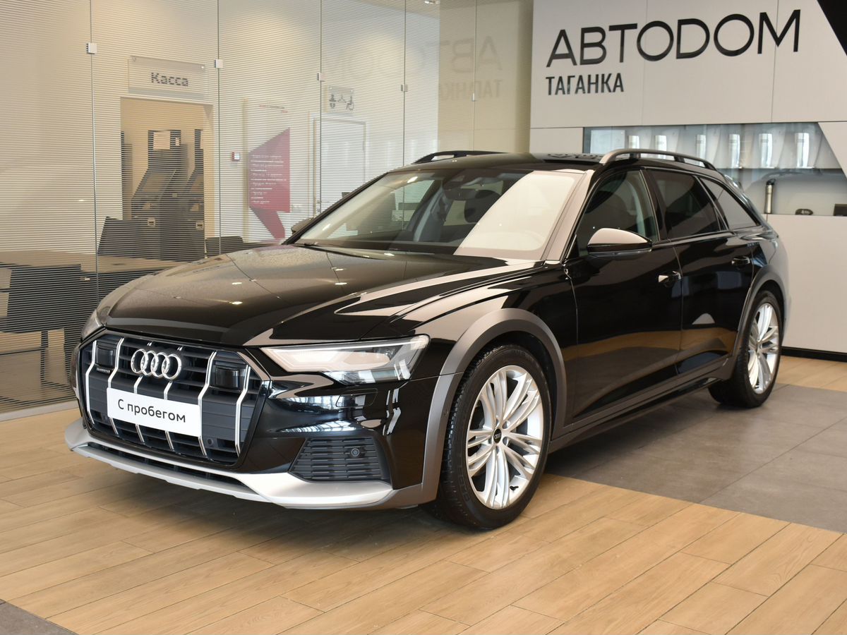 Audi A6 allroad IV поколение (C8) 2.0d AMT 4WD (204 л.с.) Импорт Чёрный 2022 с пробегом 52 200 км