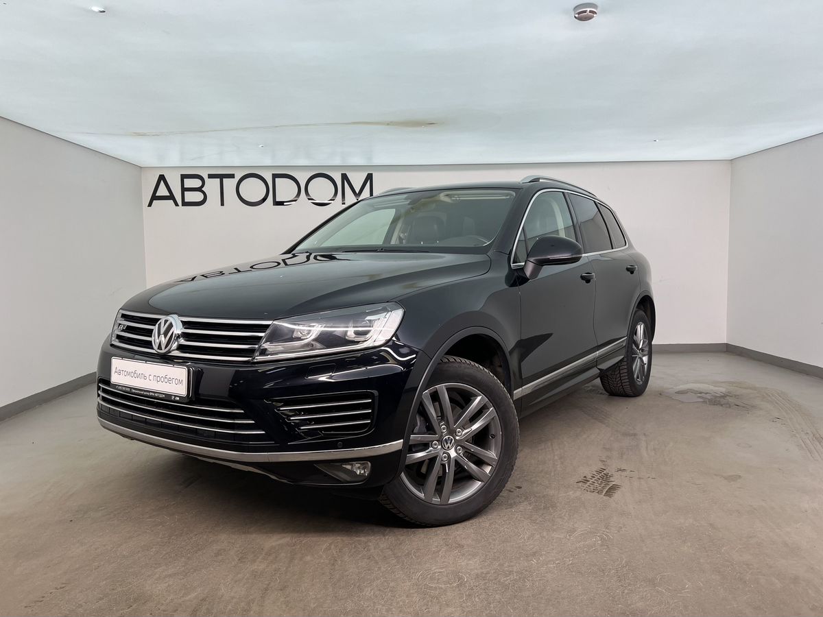 Volkswagen Touareg II [рестайлинг] 3.0d AT 4WD (245 л.с.) R-Line Чёрный 2017 с пробегом 112 995 км