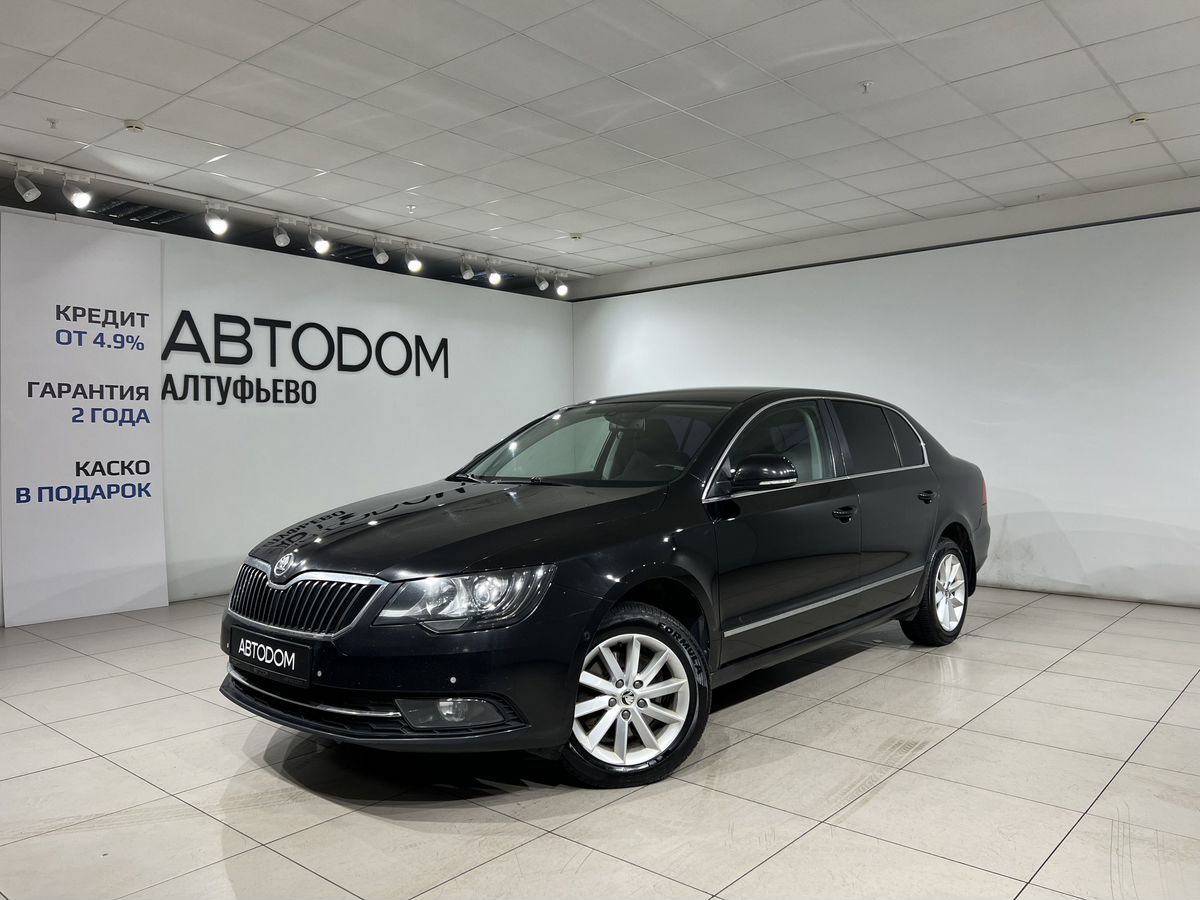 Skoda Superb II [рестайлинг] 1.8 AMT (152 л.с.) Ambition Чёрный 2014 с пробегом 137 379 км