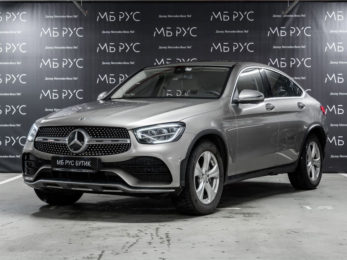 Автомобиль Mercedes-Benz GLC coupe I (C253) [рестайлинг] 300 2.0d AT 4Matic (245 л.с.) Sport Серебристый 2020 с пробегом 50 000 км