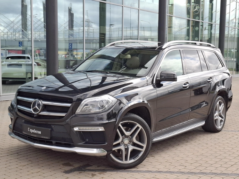 Автомобиль Mercedes-Benz GL II поколение (X166) 350 BlueTEC 3.0d AT 4Matic (258 л.с.) Base Чёрный 2013 с пробегом 112 587 км