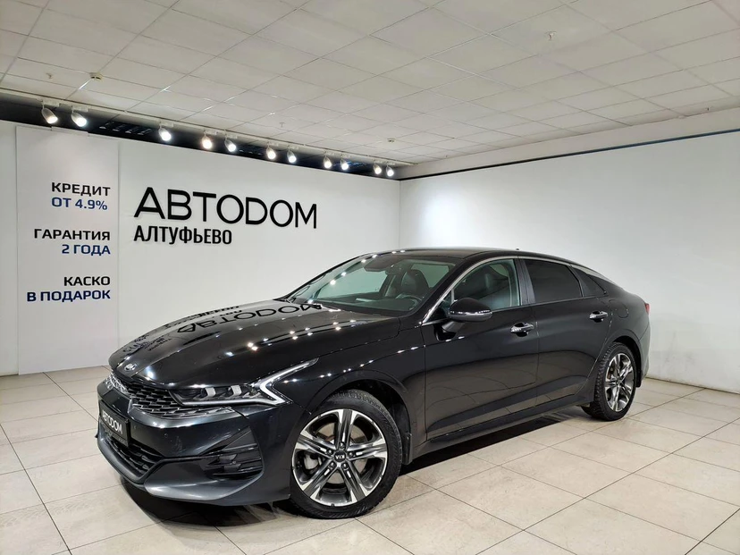 Автомобиль Kia K5 III поколение 2.5 AT (194 л.с.) Luxe (2020-2021) Чёрный 2021 с пробегом 133 000 км