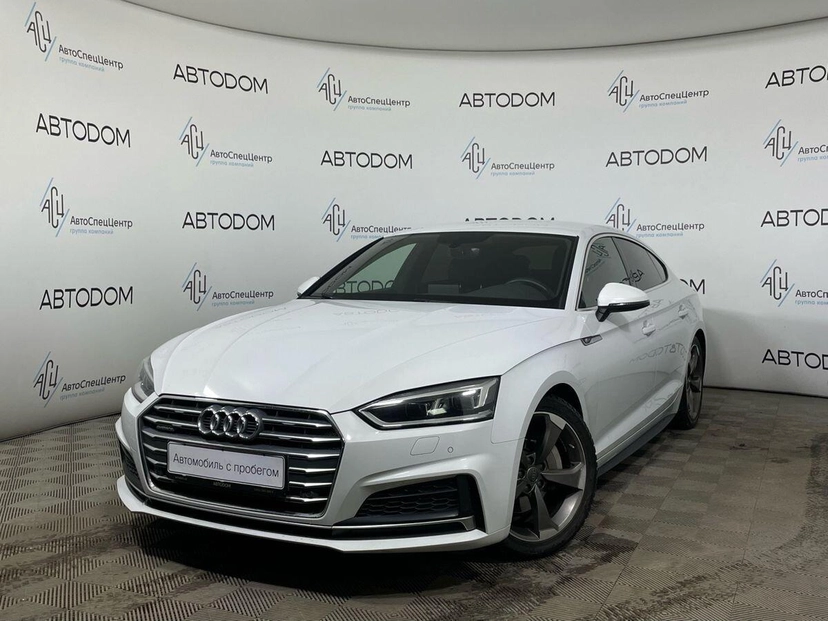 Автомобиль Audi A5 II поколение (F5) 2.0d AMT 4WD (190 л.с.) Sport Белый 2018 с пробегом 88 358 км
