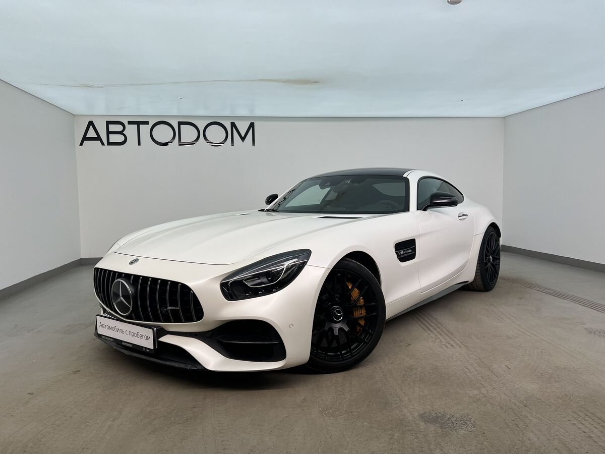 Автомобиль Mercedes-Benz AMG GT I (C190) [рестайлинг] 4.0 AMT (557 л.с.) AMG GT C Белый 2017 с пробегом 45 602 км