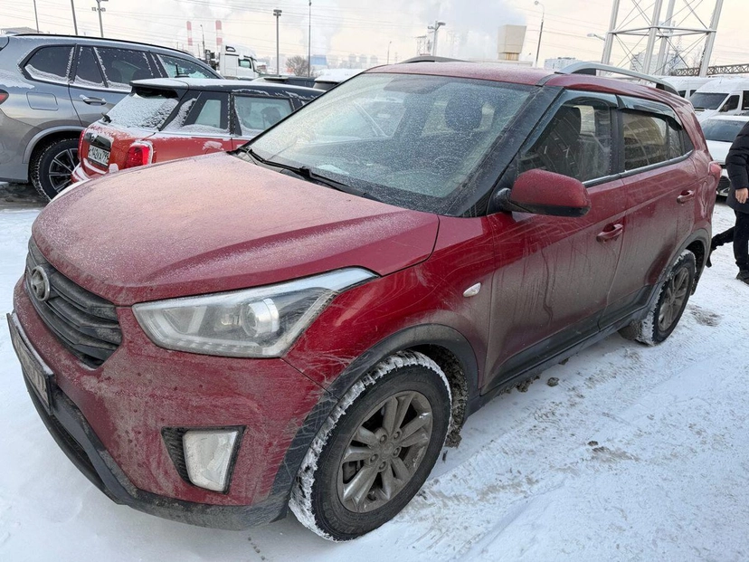 Автомобиль Hyundai Creta I поколение 2.0 AT (149 л.с.) Travel 2019 Красный 2017 с пробегом 143 091 км