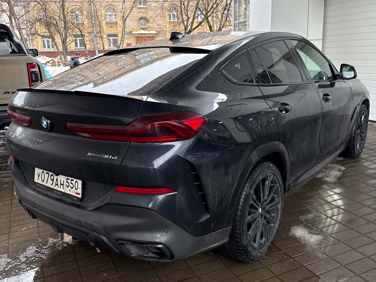 Автомобиль BMW X6 III поколение (G06) 3.0d AT 4WD (249 л.с.) M Sport Pro Чёрный 2020 с пробегом 128 700 км