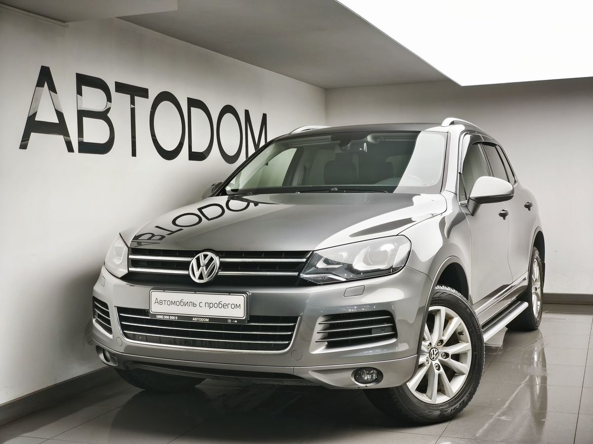 Автомобиль Volkswagen Touareg II поколение 3.0d AT 4WD (245 л.с.) Base Серый 2012 с пробегом 277 379 км