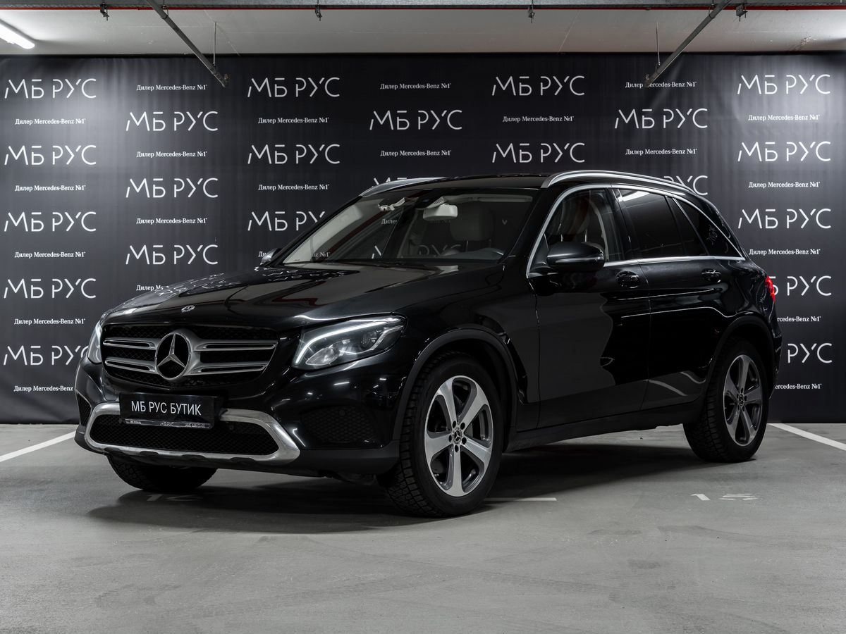 Автомобиль Mercedes-Benz GLC I поколение (X253) 220 2.1d AT 4Matic (170 л.с.) Особая серия Чёрный 2018 с пробегом 101 000 км
