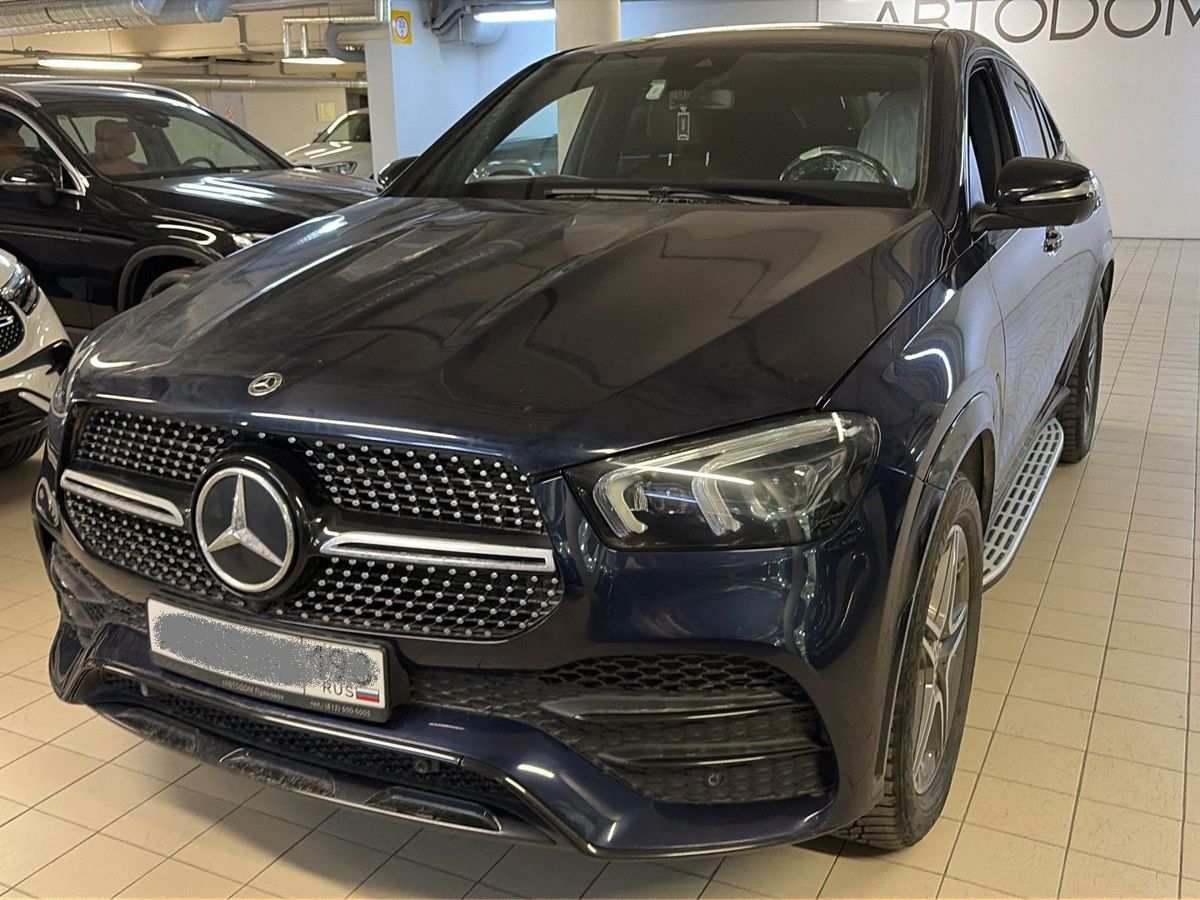 Автомобиль Mercedes-Benz GLE coupe II поколение (C167) 350 2.9d AT 4Matic (249 л.с.) Base Синий 2021 с пробегом 82 620 км