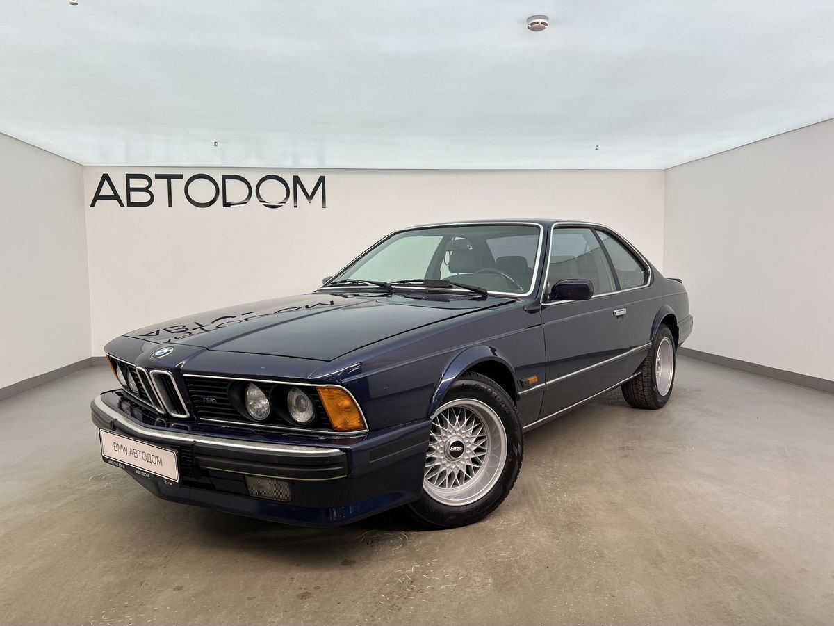 Автомобиль BMW 6 серии I поколение (E24) 3.4 AT (211 л.с.) Base Синий 1988 с пробегом 65 193 км