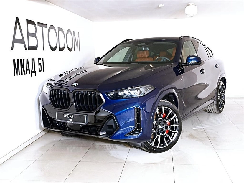 Автомобиль BMW X6 III (G06) [рестайлинг] 3.0d AT 4WD (298 л.с.) Base Синий 2023 