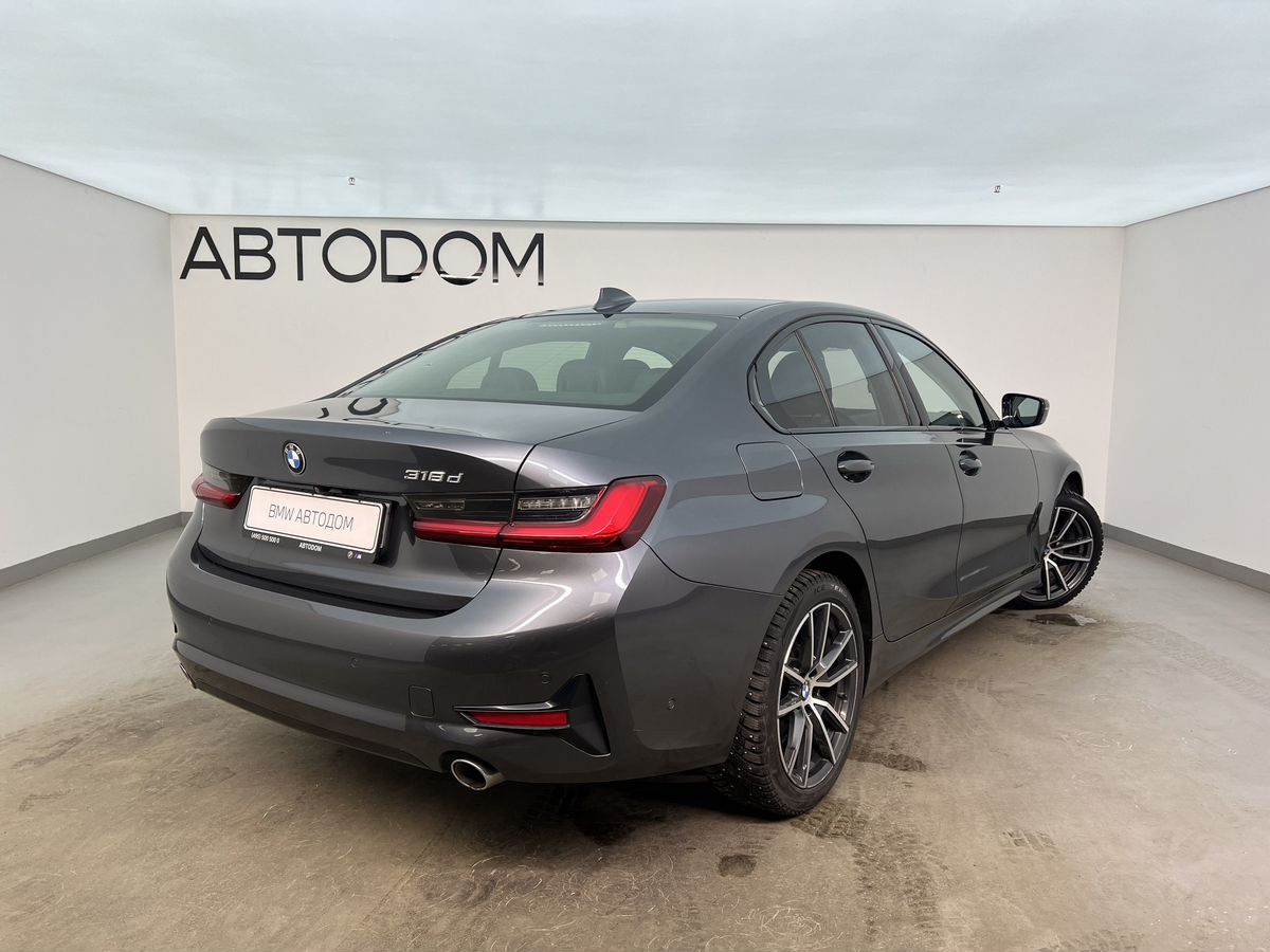 Автомобиль BMW 3 серии VII поколение (G20/G21/G28) 318 2.0d AT (150 л.с.) Sport Line Серый 2019 с пробегом 116 150 км
